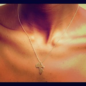 Gold Africa Necklace